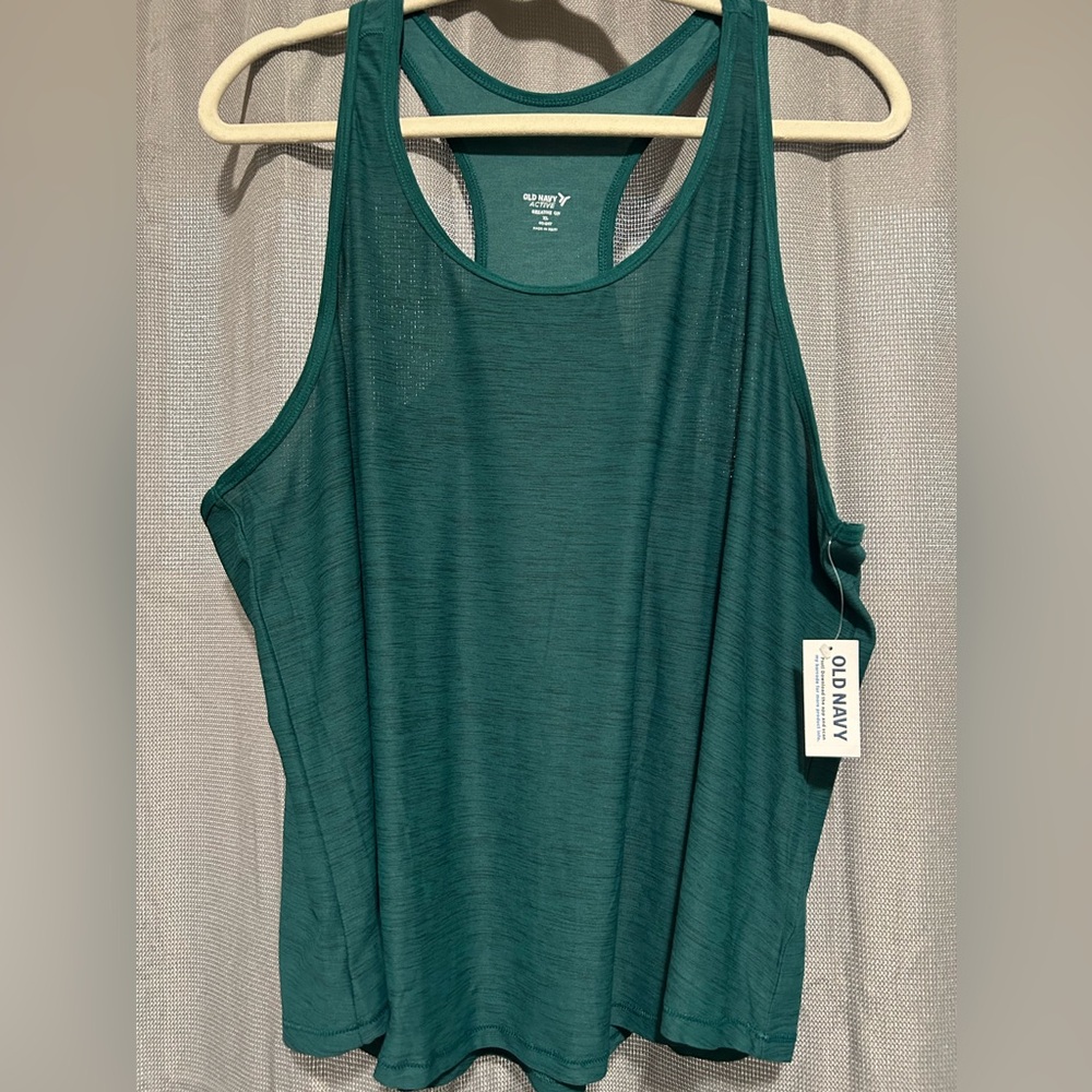 Green Racerback Tank Top (1)